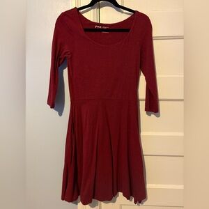 Pact Fit & Flare dress, excellent condition, burgundy color